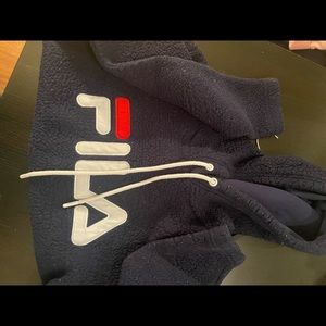 FILA sherpa hooded sweatshirt